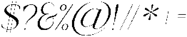 Valore Pro Extra Light Italic otf (200) Font OTHER CHARS