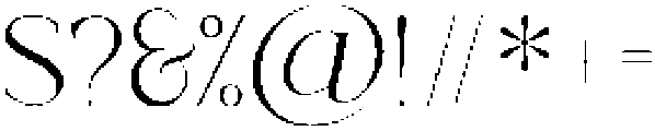 Valore Pro Extra Light otf (200) Font OTHER CHARS