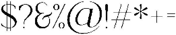 Valore Pro Light otf (300) Font OTHER CHARS