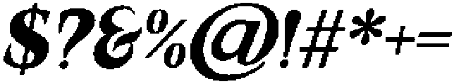 Valore Text Pro Bold Italic otf (700) Font OTHER CHARS