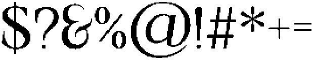 Valore Text Pro Extra Light otf (200) Font OTHER CHARS