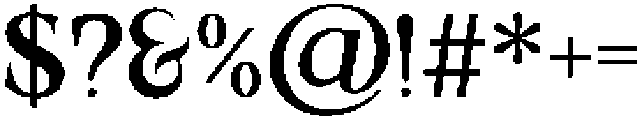 Valore Text Pro Regular otf (400) Font OTHER CHARS