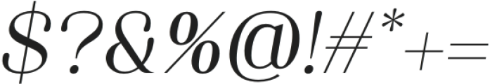 Valorine Italic otf (400) Font OTHER CHARS
