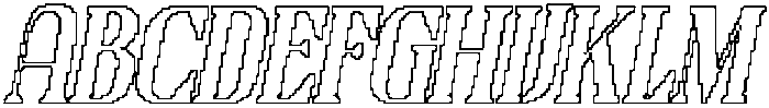 Valtine Pixel Outline otf (400) Font UPPERCASE