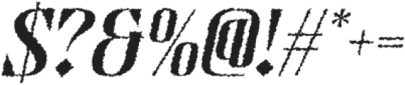 Valtine Rough Italic otf (400) Font OTHER CHARS