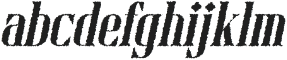 Valtine Rough Italic otf (400) Font LOWERCASE