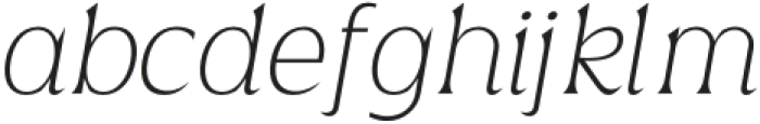 Valty Thin Italic otf (100) Font LOWERCASE