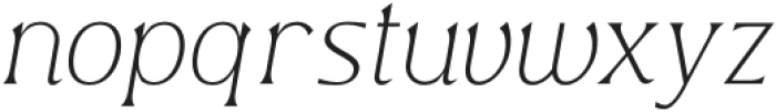 Valty Thin Italic otf (100) Font LOWERCASE