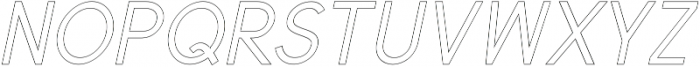 Valued Bold Outline Italic otf (700) Font LOWERCASE