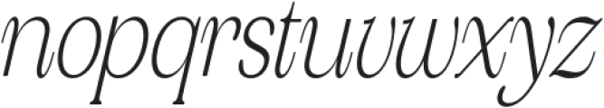 Valverde Condensed ExtraLight Italic otf (200) Font LOWERCASE