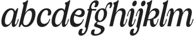 Valverde Condensed Medium Italic otf (500) Font LOWERCASE