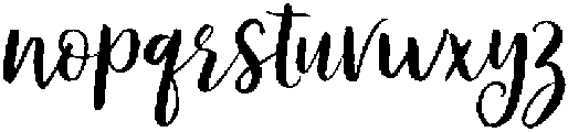 Vamellia Script Regular otf (400) Font LOWERCASE