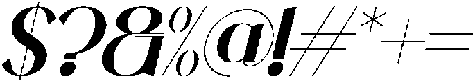 Vamoria Italic otf (400) Font OTHER CHARS