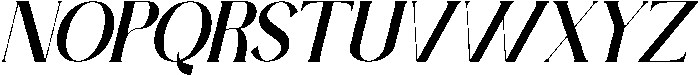Vamoria Italic otf (400) Font UPPERCASE