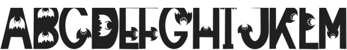 Vampire Fangs Regular otf (400) Font UPPERCASE