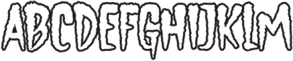 Vampire Hunters Normal Outline otf (400) Font UPPERCASE