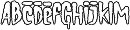 Vampire Hunters Normal Outline otf (400) Font LOWERCASE