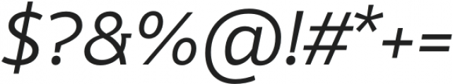 VanSans Regular Italic otf (400) Font OTHER CHARS