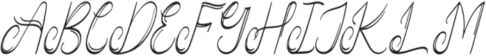 Vanadoora Italic otf (400) Font UPPERCASE