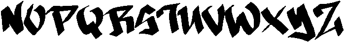 Vandal Broken Regular otf (400) Font UPPERCASE