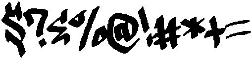 Vandal Rush otf (400) Font OTHER CHARS