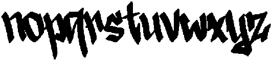 Vandal Rush otf (400) Font LOWERCASE