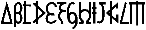 Vandalik One otf (400) Font UPPERCASE
