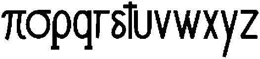 Vandalik Two otf (400) Font LOWERCASE
