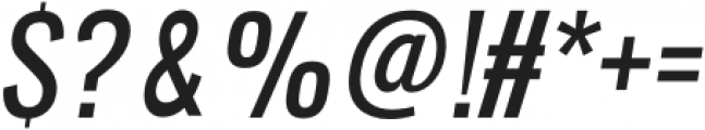 Vanguard Italic otf (400) Font OTHER CHARS