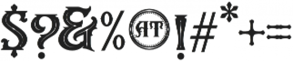 Vanguard otf (400) Font OTHER CHARS
