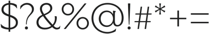 Vanguardia Light otf (300) Font OTHER CHARS