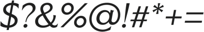 Vanguardia Regular Italic otf (400) Font OTHER CHARS