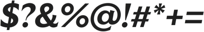 Vanguardia SemiBold Italic otf (600) Font OTHER CHARS