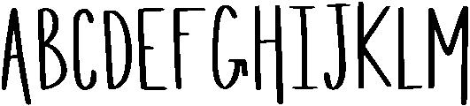 Vanilla Latte Regular otf (400) Font UPPERCASE