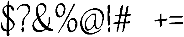 Vanilla Regular otf (400) Font OTHER CHARS