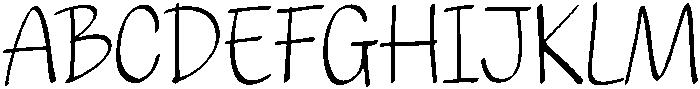 Vanilla Regular otf (400) Font UPPERCASE