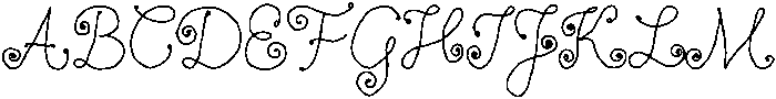 Vanilla Snail Bold otf (700) Font UPPERCASE