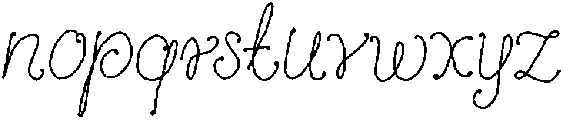 Vanilla Snail Bold otf (700) Font LOWERCASE