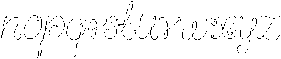 Vanilla Snail Regular otf (400) Font LOWERCASE
