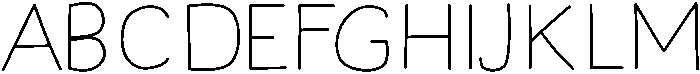 Vanilla-light ttf (300) Font UPPERCASE