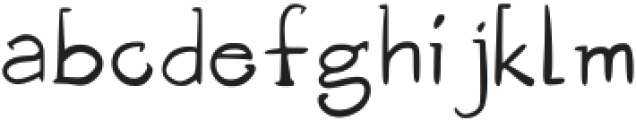 Vanillafont Regular otf (400) Font LOWERCASE