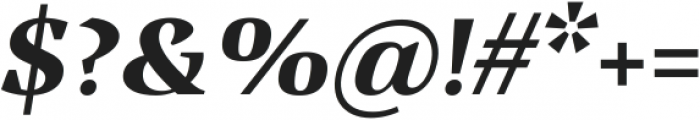 Vanio Bold Italic ttf (700) Font OTHER CHARS