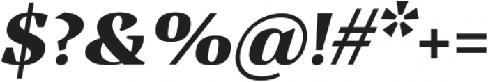 Vanio Extra Bold Italic ttf (700) Font OTHER CHARS