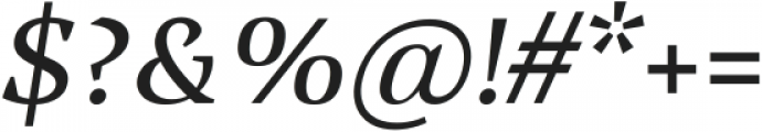 Vanio Italic Variable ttf (400) Font OTHER CHARS