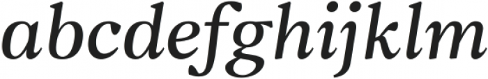 Vanio Medium Italic ttf (500) Font LOWERCASE