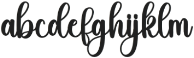 Vantastic Regular otf (400) Font LOWERCASE