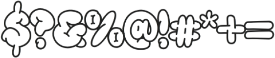 Vanto Polahe Outline otf (400) Font OTHER CHARS