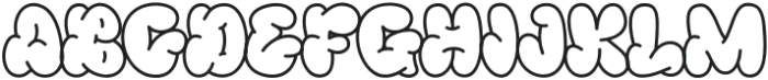 Vanto Polahe Outline otf (400) Font UPPERCASE