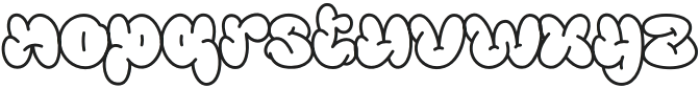 Vanto Polahe Outline otf (400) Font LOWERCASE