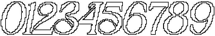 Varelle Pixel Outline otf (400) Font OTHER CHARS